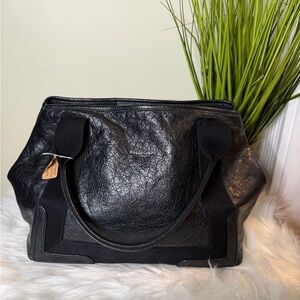 Balenciaga Textured Black Tote Bag